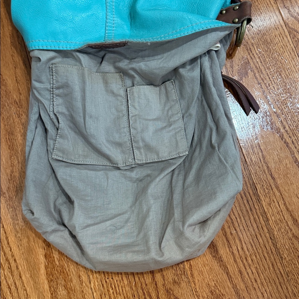 Lucky Brand turquoise tote - Picture 7 of 9